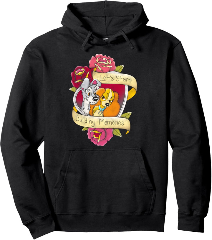 Disney Lady And The Tramp Let's Start Building Memories Pullover Hoodie