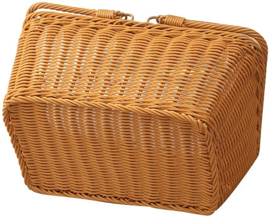 Picknickkorb Griff, Rattan-aufbewahrungskorb, Einkaufskorb, Gewebt, Leerer Picknick-aufbewahrungskor