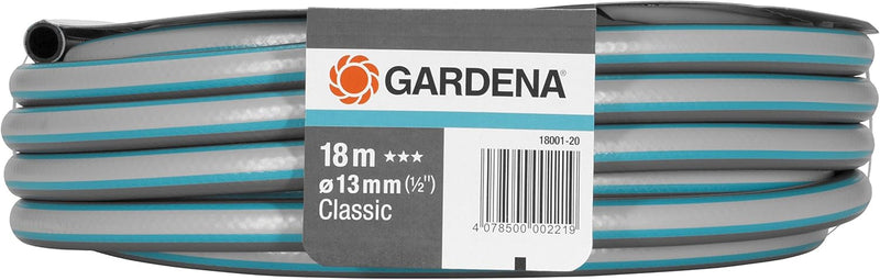 Gardena Classic Schlauch 13 mm (1/2 Zoll), 18 m: Universeller Gartenschlauch aus robustem Kreuzgeweb