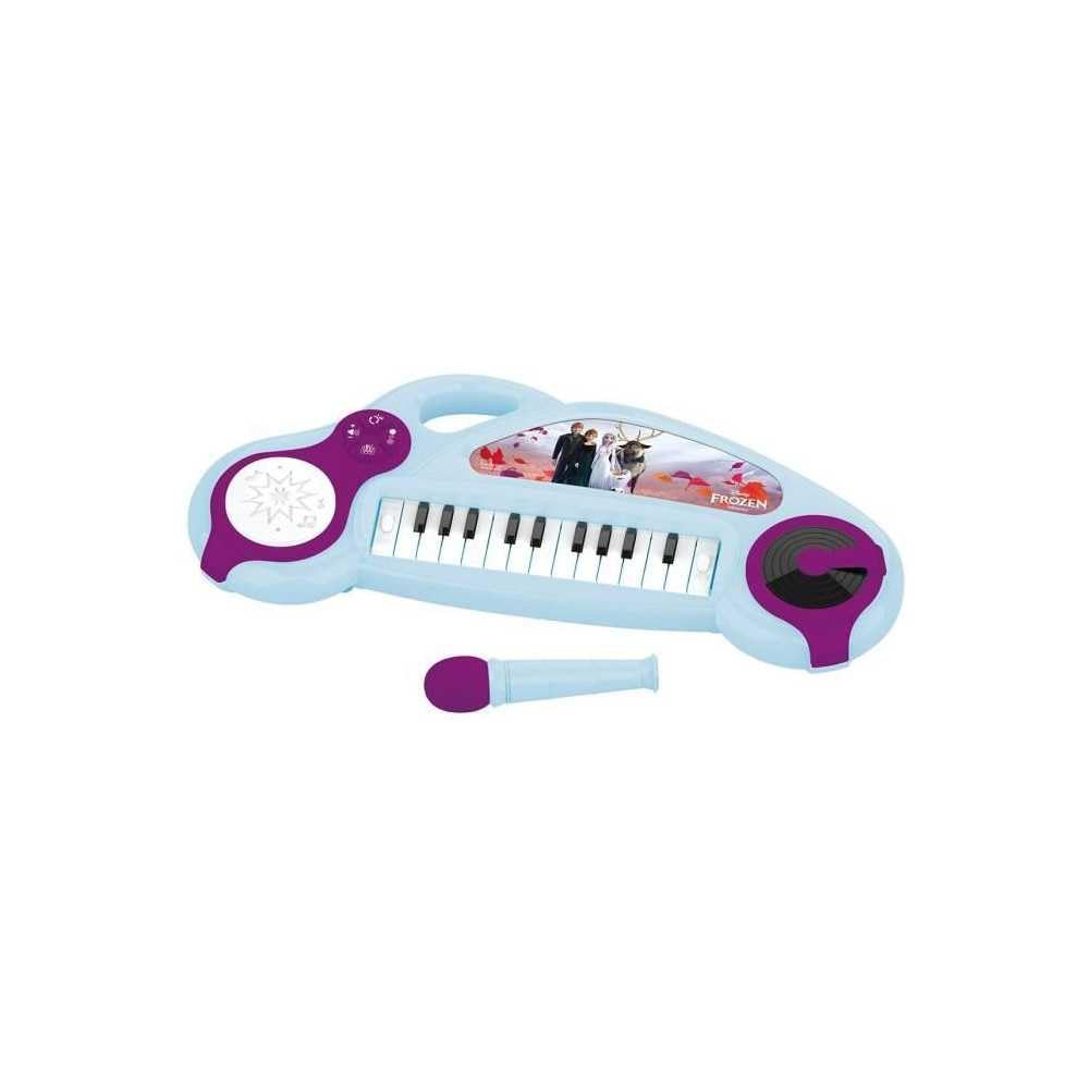 Lexibook, Die Eiskönigin, Elektronisches Klavier für Kinder mit Lichteffekten, Mikrofon, Schlagzeug,