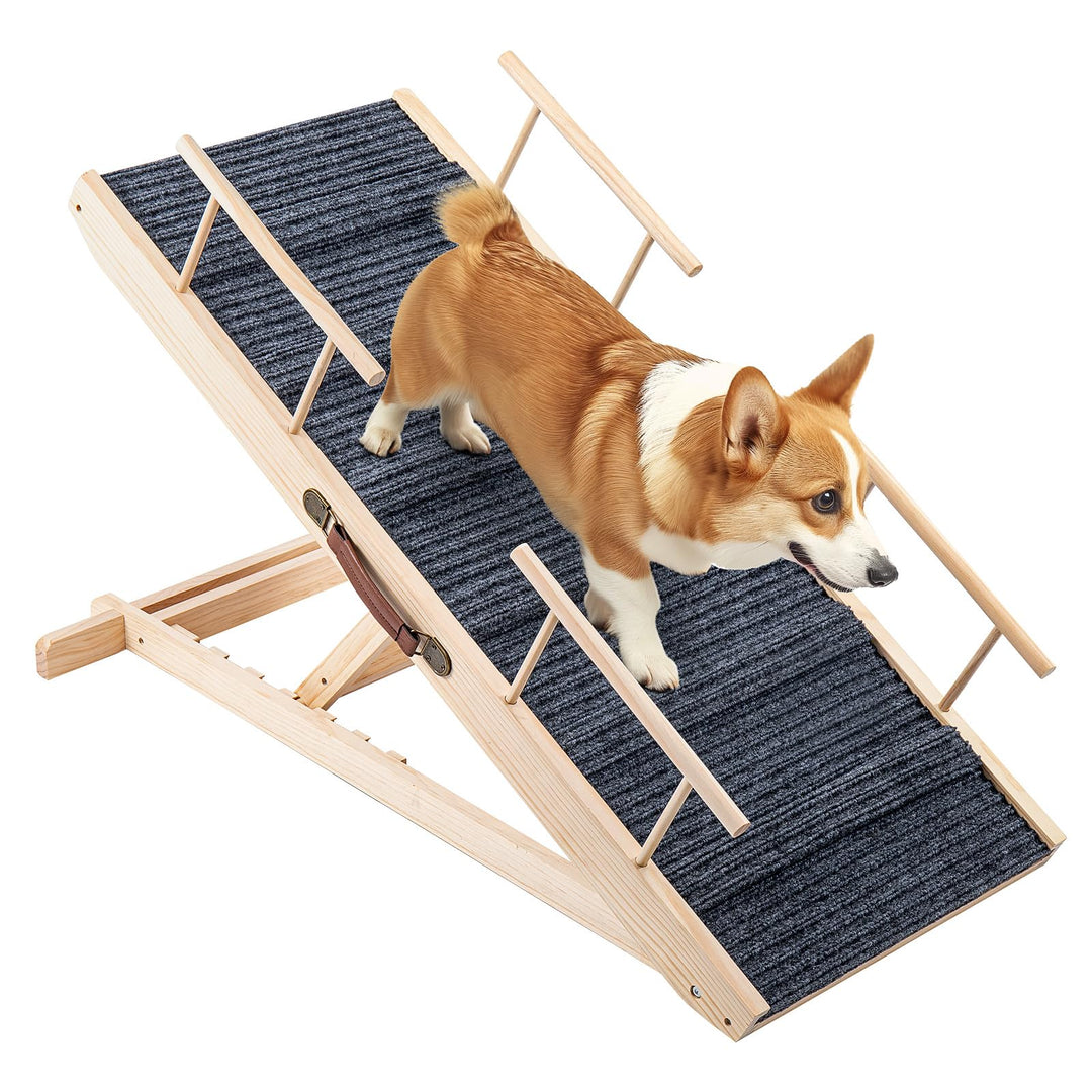 ARATERVIO Hunderampe Treppen &amp; Stufen für Hunde Haustierrampe Klappbare und höhenverstellbare Hundet