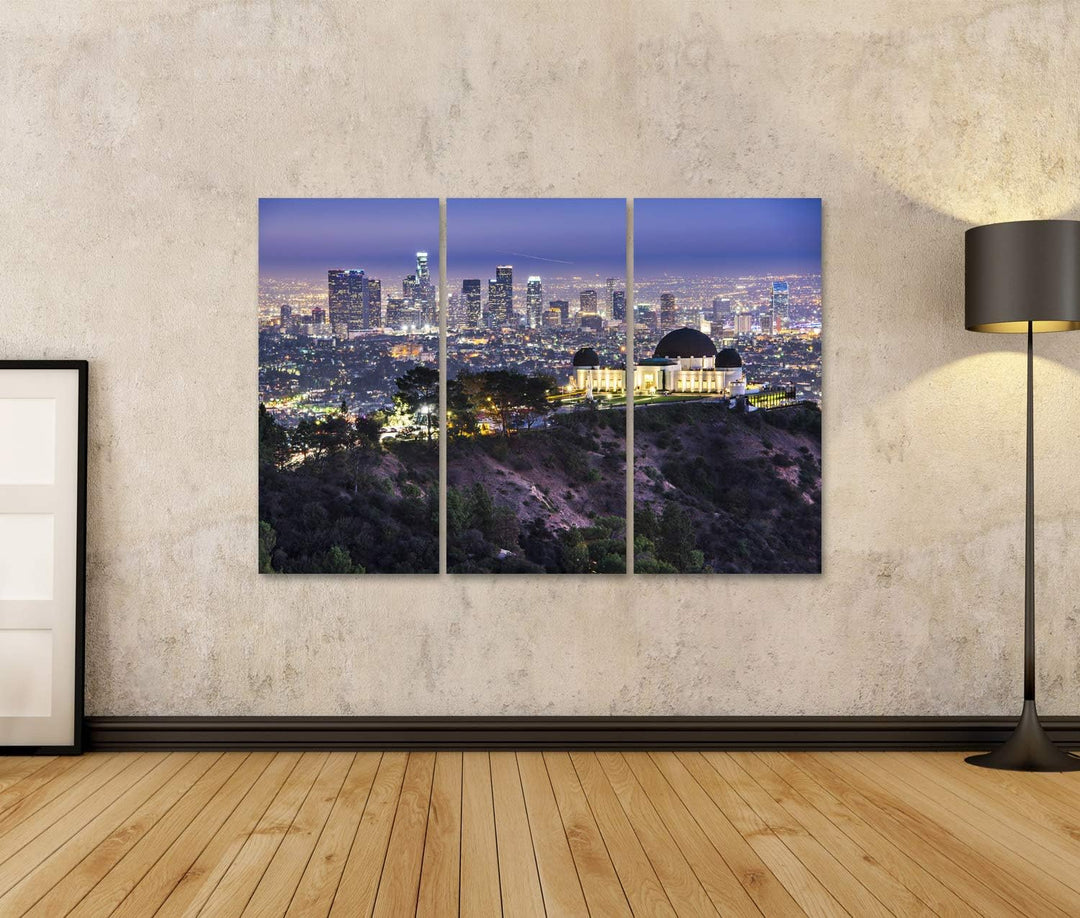 islandburner Bild auf Leinwand Griffith Obervatory Und Innenstadt Von Los Angeles Kalifornien Usa Sk