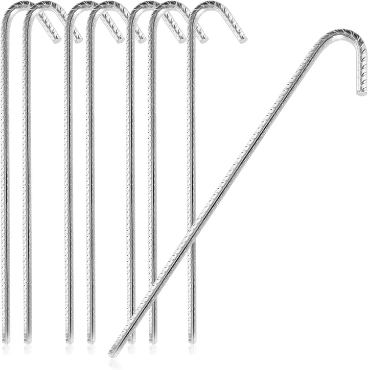 COM-FOUR® 8X XL Bodenanker aus massivem Stahl - extrem stabile Erdanker für Zelte, Pavillons, Hüpfbu