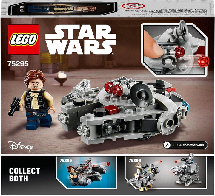 LEGO 75295 Star Wars Millennium Falcon Microfighter Spielzeug mit Han Solo Minifigur für 6-jährige J