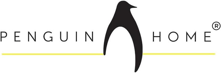 Penguin Home Set mit 12 Jute-Platzsets, Untersetzern und Serviettenringen, rund, handgefertigt von e