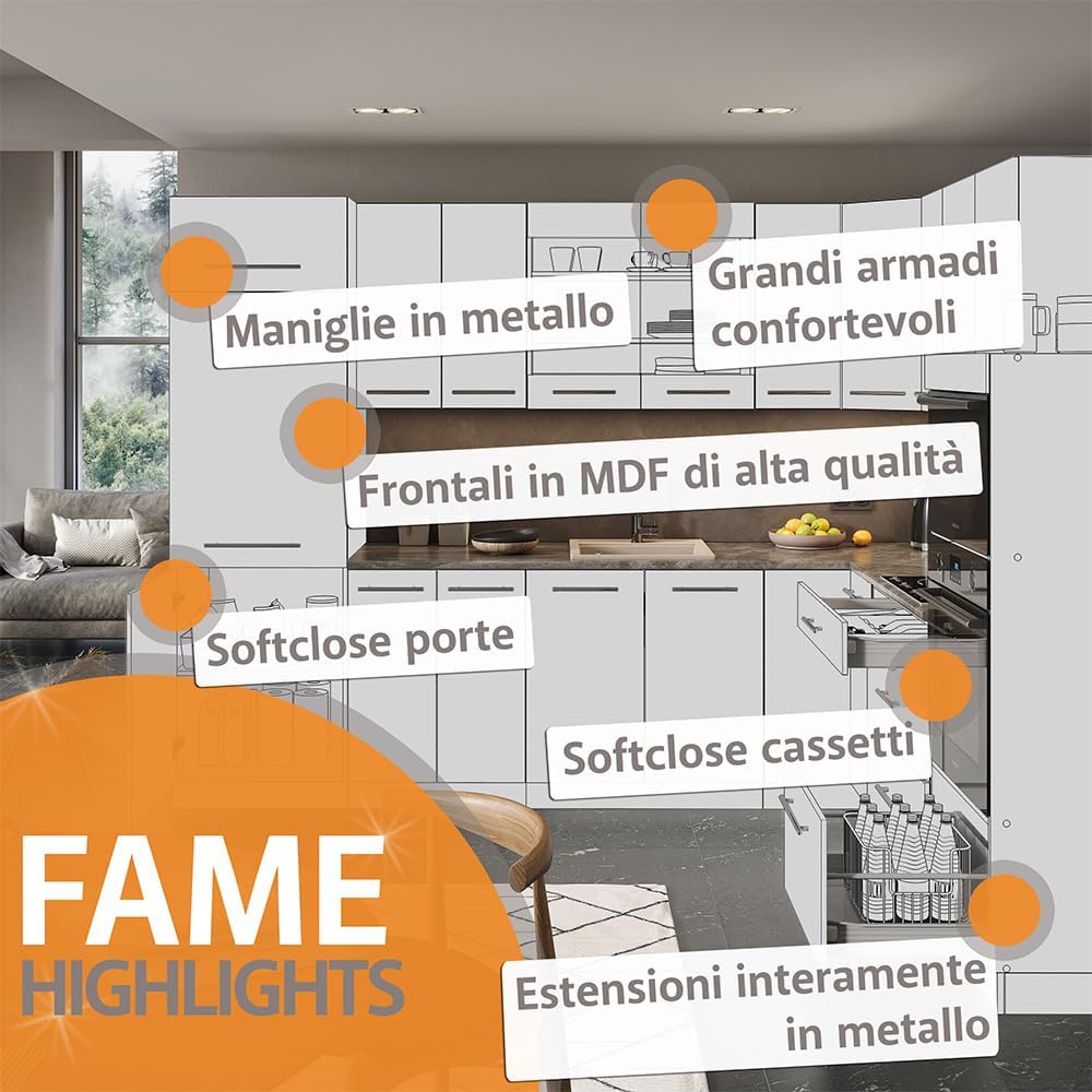 Vicco Apothekerschrank Fame-Line, Anthrazit Hochglanz/Goldkraft Eiche, 30 cm ohne Arbeitsplatte Apot