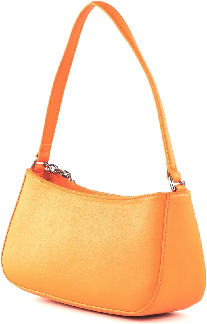Calvin Klein Re-Lock Shoulder Bag W Chain Orange Flash
