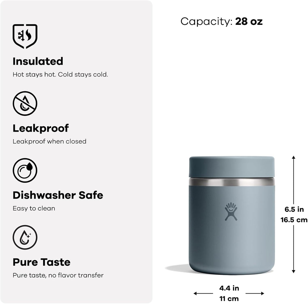 Hydro Flask – Insulated Food Jar 828 ml (28 oz) – Auslaufsicher, Edelstahl, TempShield - Isolierung