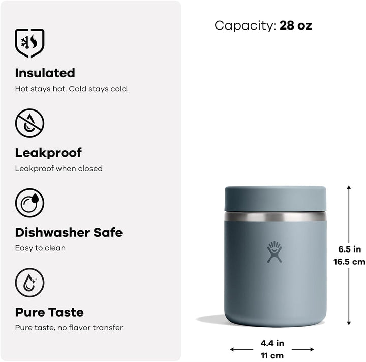 Hydro Flask – Insulated Food Jar 828 ml (28 oz) – Auslaufsicher, Edelstahl, TempShield - Isolierung