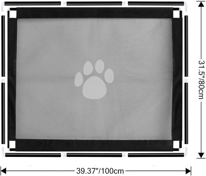 Hundebarrieren,Hunde Türschutzgitter, Treppenschutzgitter Ohne Bohren,AbsperrgitterHund,Magic Gate f