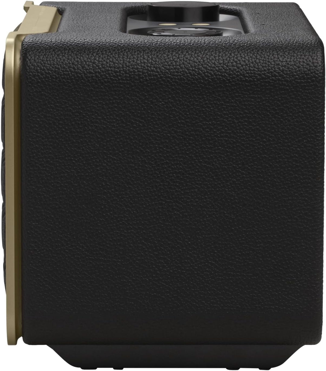 JBL Authentics 200 Smart Home Lautsprecher – 70er Jahre Retro-Design Bluetooth Box – Mit Quadrex Gri