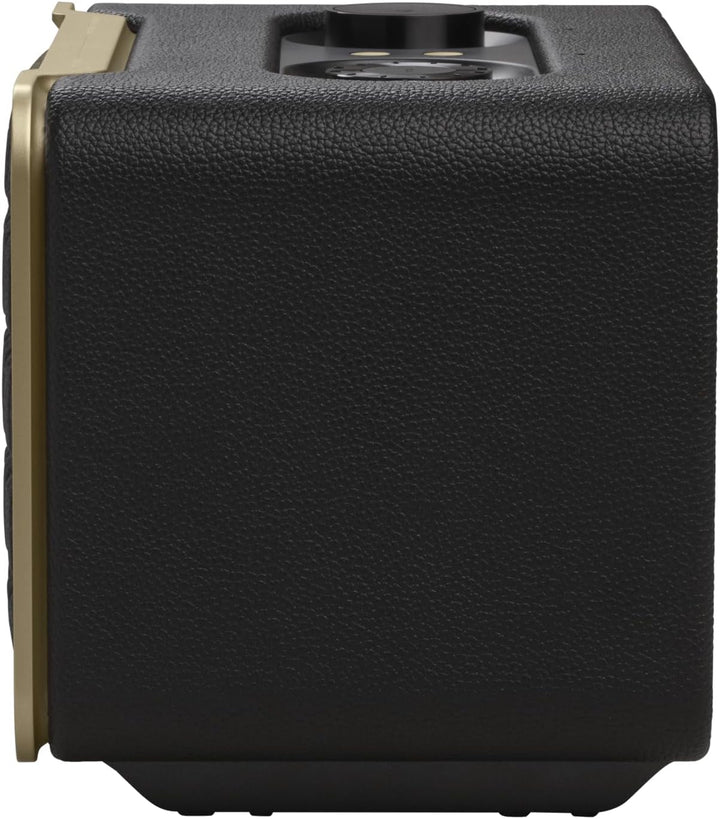 JBL Authentics 200 Smart Home Lautsprecher – 70er Jahre Retro-Design Bluetooth Box – Mit Quadrex Gri