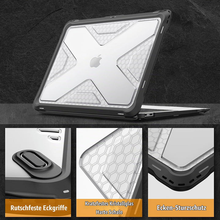 Fintie Hülle kompatibel mit MacBook Air 13 (2018-2020 Version) A2337(M1)/A2179/A1932, Ganzkörper-Rug