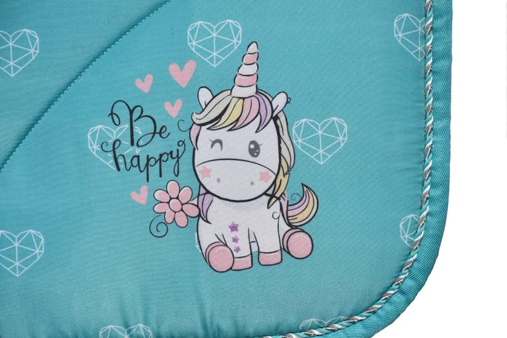 Rhinegold Einhorn Schabracke aqua Shetland, aqua Shetland