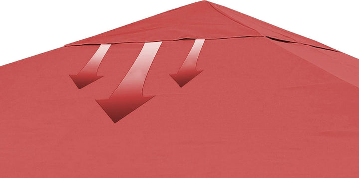 QUICK STAR Ersatzdach für Blätter Pavillon 3x3m Pavillondach Terra Ersatzbezug