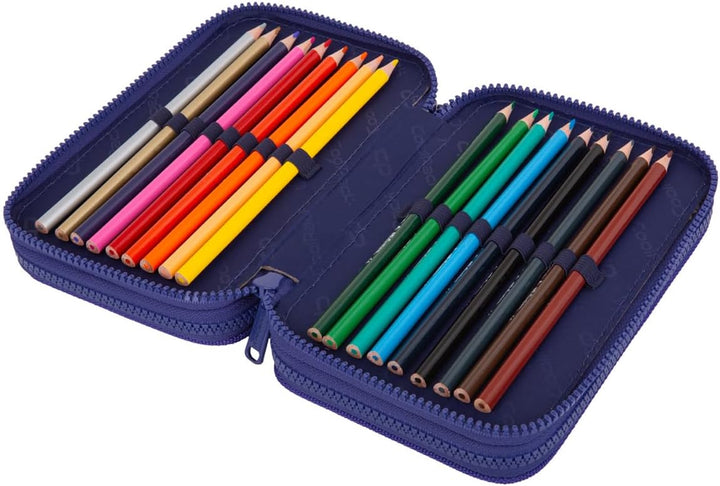 CoolPack XXL Federtasche Federmappe 3-Fach Schulstiftetui, dreifaches Federmäppchen, Federmäppchen f