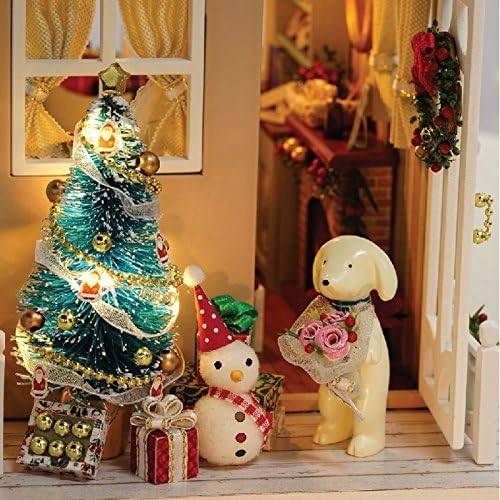 DIY Miniaturhaus-Kits mit Möbeln und LED-Lichtern, CUTEROOM 3D-Holzpuppenhaus-Kits ab 14 Jahren, zum