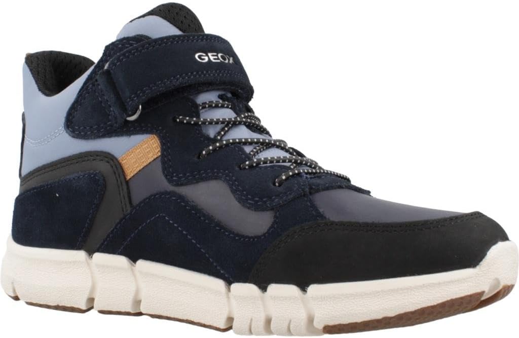 Geox Jungen J Flexyper Boy B ABX Ankle Boot, Navy Lt Blue