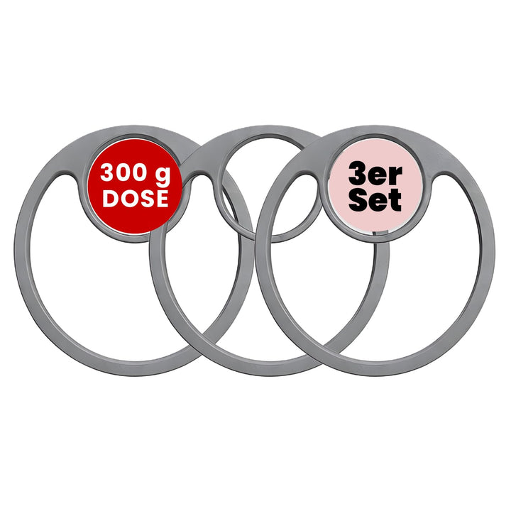 Löffelhalter (3) ESN für 300 g Protein Dosen z.B. Flexpresso, Whey, Matcha – Scoop Halter &amp; Abstreif