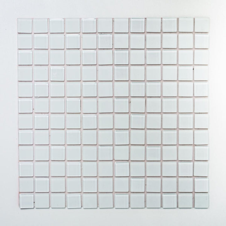 Mosaik Fliesen Mosaikfliesen Glasmosaik Kachel weiss matt glänzend Küchenfliese WC Fliesenspiegel Fl