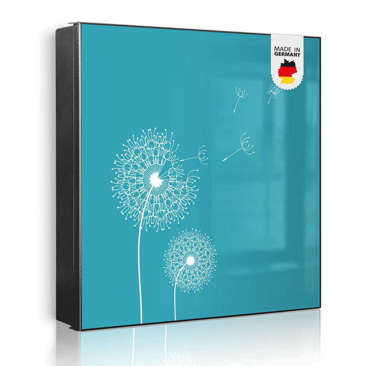 banjado Grosser Schlüsselkasten Metall - Schlüsselbox 30x30cm mit 32 Haken - Schlüsselkasten modern