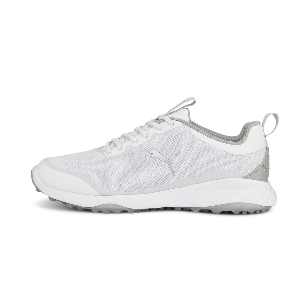 PUMA Herren Fusion Pro Golfschuh 41 EU Puma Weiss Puma Silber Flach Hellgrau, 41 EU Puma Weiß P