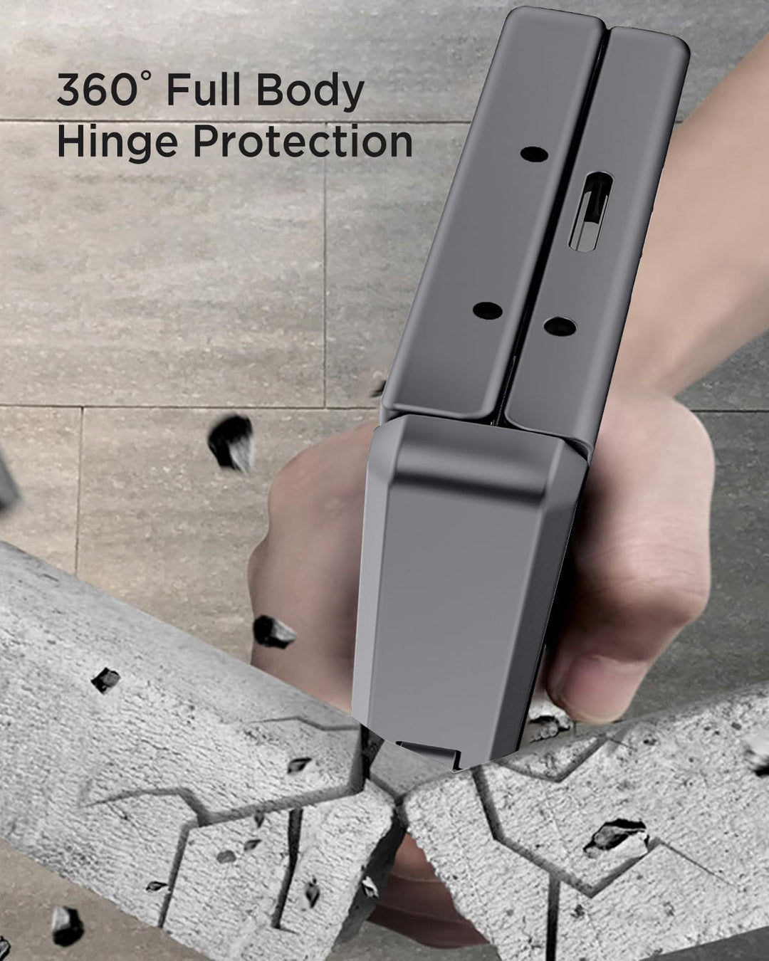 Miimall Kompatibel mit Samsung Galaxy Z Fold 7 Magnetisch Hülle, Anti-SPY Displayschutz & Scharniers