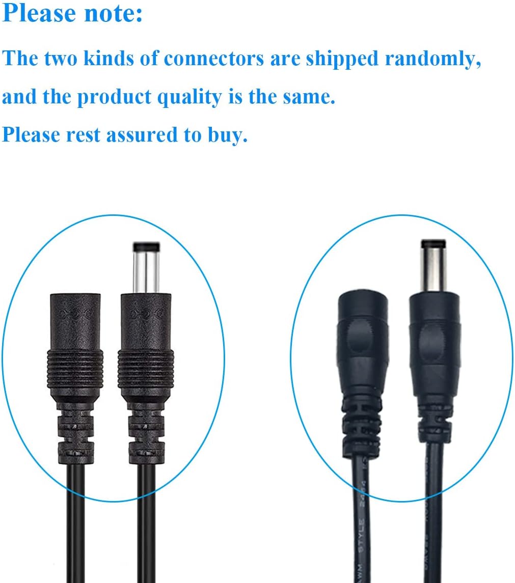 2pcs 10m/32.8Feet DC Netzteil Verlängerungskabel 5.5 x 2.1mm DC 12V Anschlusskabel Gleichstrom 5V Ve