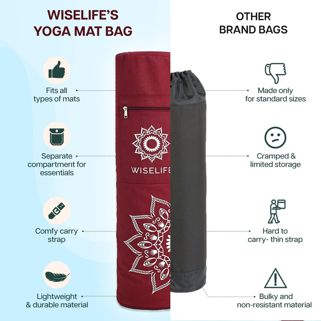 Wiselife Reisetasche und Yogamatte Tasche für Yogamatten, Tasche für Yogamatten