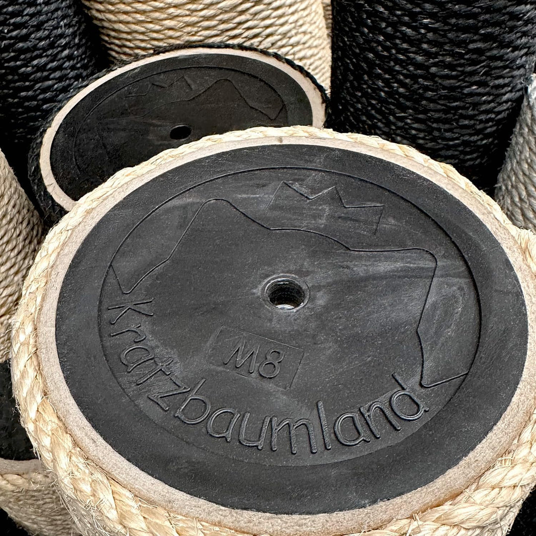 Kratzbaumland 12 cm Endstamm mit Stehbolzen, Ersatzstamm für Kratzbaum: Länge: 46 cm, Gewinde - 10 m