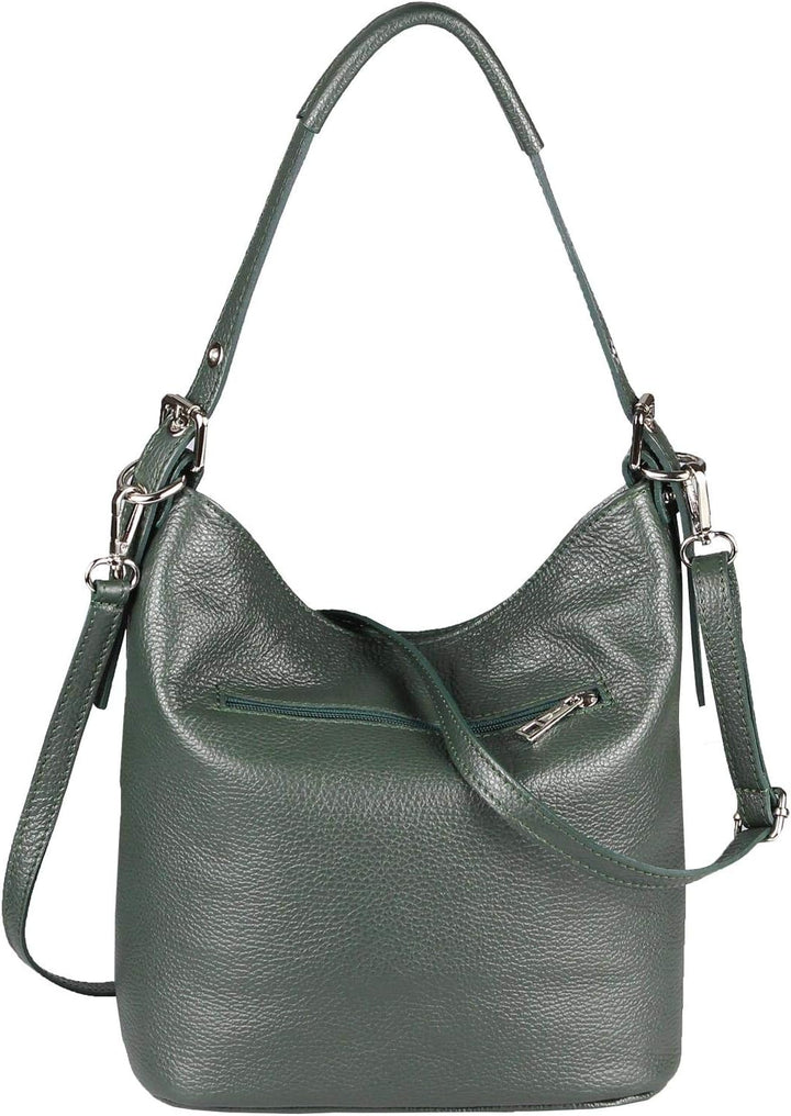 OBC Damen Leder Tasche Cross Body Schultertasche City Bag Crossover Umhängetasche Henkeltasche Clutc