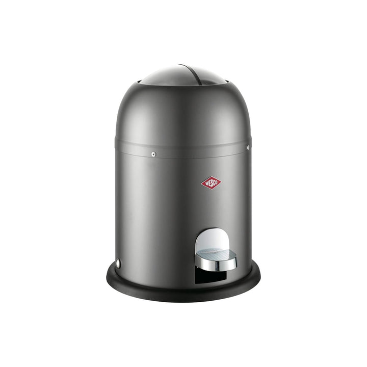 WESCO Mini Master Kosmetikeimer in der Farbe graphit matt, pulverbeschichtetes Stahlblech, 6 Liter V
