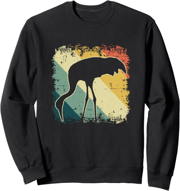 Safari Bird Vintage African Sacred Ibis Retro Sunset Summer Sweatshirt