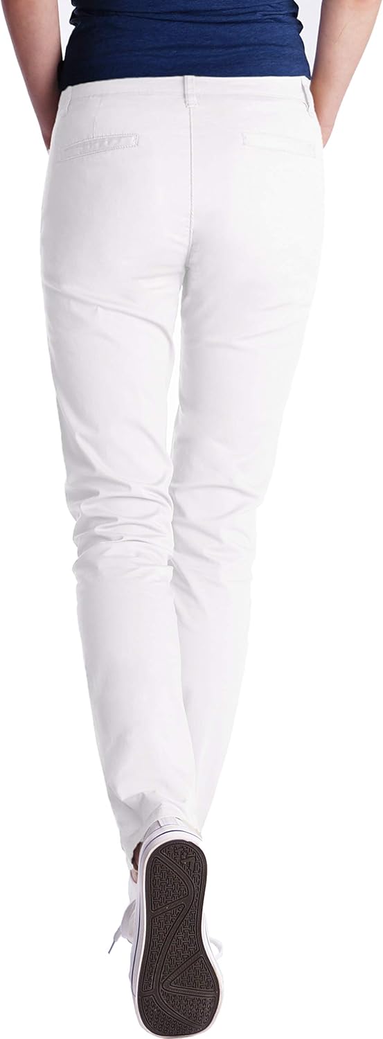 Fraternel Chino Damenhose Stoffhose normal Waist S Weiss, S Weiss