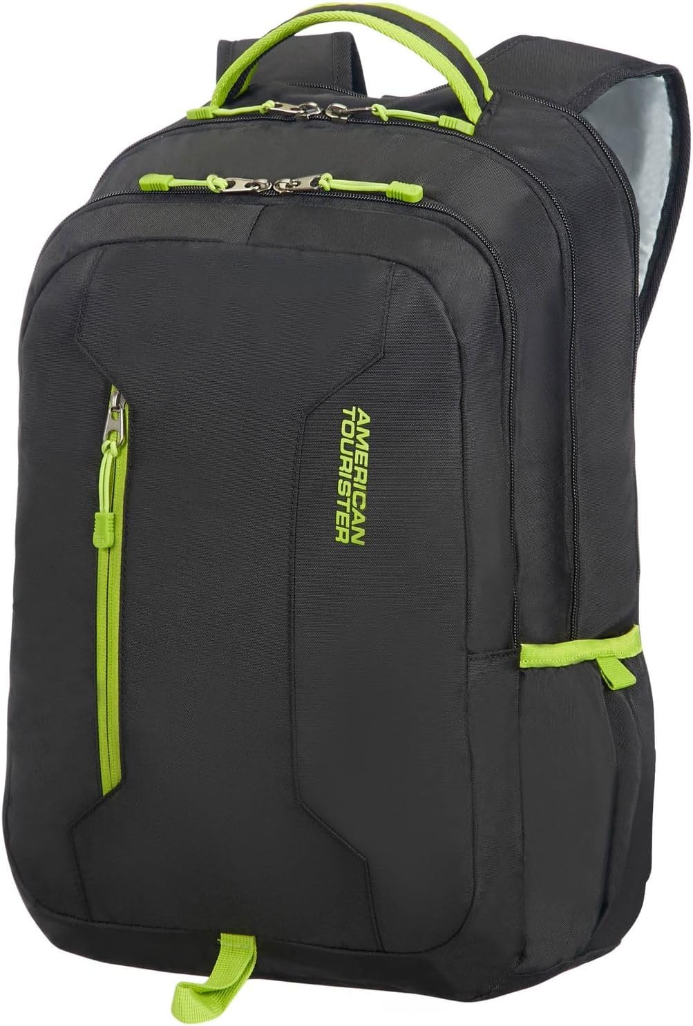 American Tourister Urban Groove - 15,6 Zoll Laptop Rucksack, 47 cm, 27 L, schwarz (black/lime green)