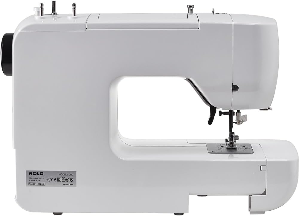 Rold Q60 Computernähmaschine | 60 Stichprogramme | Nadeleinfädler | Metallrahmen | LED-Beleuchtung |