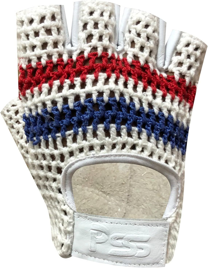 PSS Fingerlose Halbfinger Gepolstert Leder Netz Handschuhe Herren Manner Muskeltraining Bodybuilding