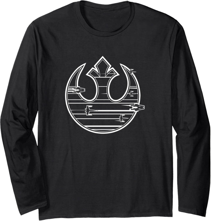 Star Wars Last Jedi Rebel Resistance Ship Logo Langarmshirt