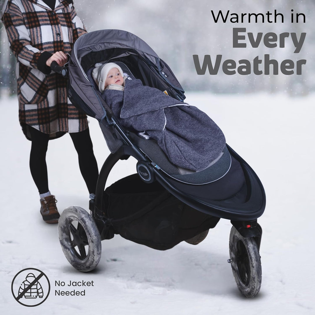 Swaddyl WOLLWALK Einschlagdecke Babyschale - Baby Fusssack - Maxi-Cosi Decke - Einschlagdecken für K