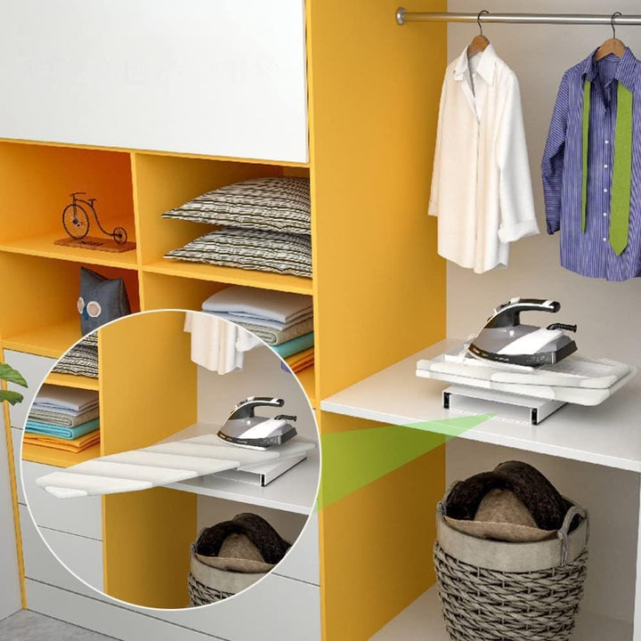 Mosegor Ausziehbares Bügelbrett für Möbel Klappbares Tischbügelbrett Verstecktes Bügelbrett für den