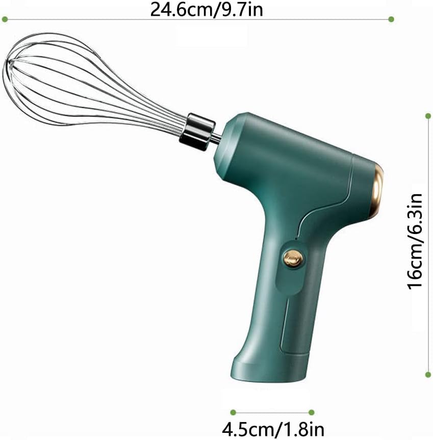 Elektrischer Schneebesen, Tragbarer Handmixer USB Wiederaufladbare Handheld -Eierschläger für Schlag