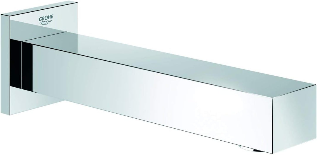 GROHE Eurocube Badarmaturen (Wanneneinlauf, Wandmontage) chrom, 13303000, Silber Badewannenauslauf,