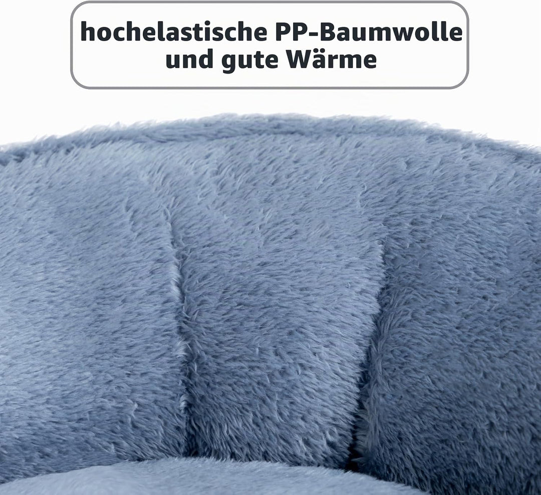 Hollypet Katzenbett Kleines Hundebett, Rundes Haustierbett für Katzen und Welpen, Weiches Schlafbett