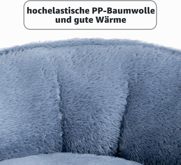 Hollypet Katzenbett Kleines Hundebett, Rundes Haustierbett für Katzen und Welpen, Weiches Schlafbett