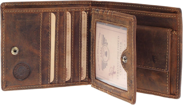 Greenburry Vintage Geldbörse Leder braun