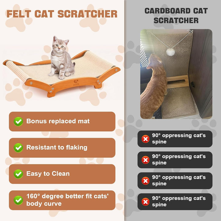 Sisal Kratzmatte Katze Bett, Extra gross Kratzpappe für Katzen, Fussmatte Sisalmatte Kratzpads für K