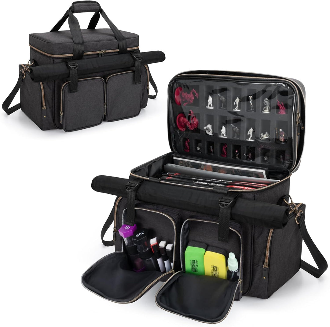 Trunab Tabletop RPG Adventurer's Bag Kompatibel mit Dungeons and Dragons, DND Gaming Travel Bag mit