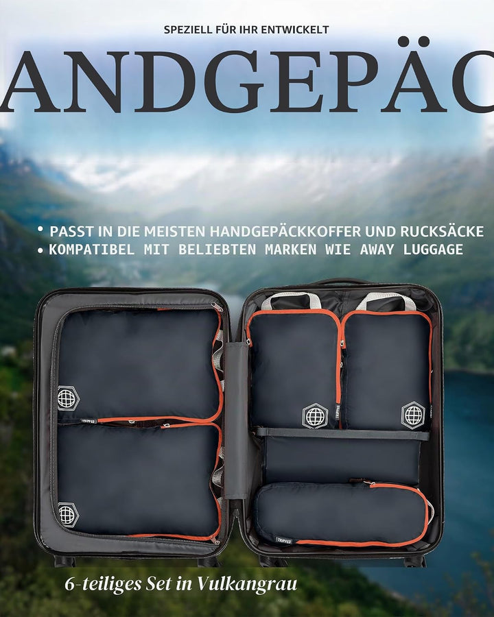 Kompressions-Packtaschen für carryon travel-lightweight stolperten mit Koffer Organizer-Taschen mit