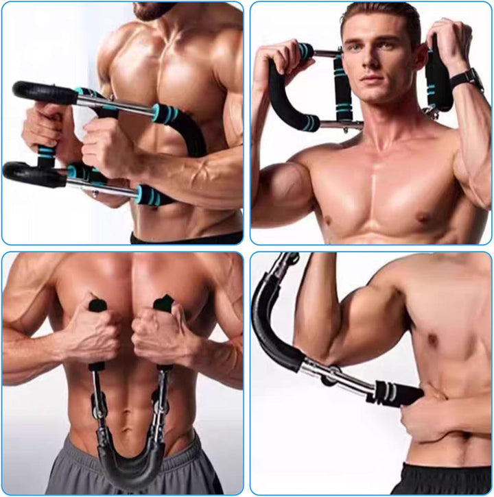 Twister Armtrainer, U-förmiger Twister Armtrainer, Verstellbarer Brust Expander 66–110 Lb mit 3 Wide