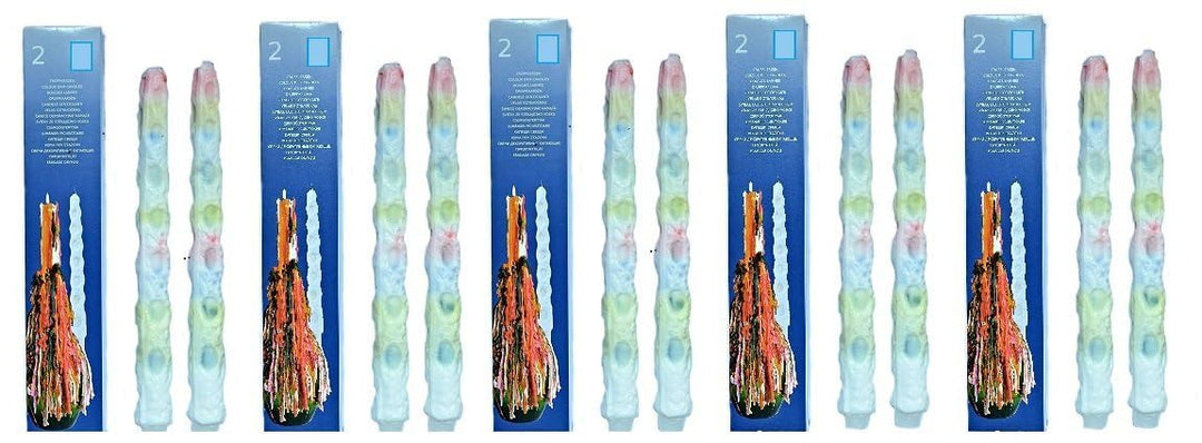 10 Bunte Tropfkerzen, Hillfield® 10 Stück (5 Packs), 10 Stück (5 Packs)